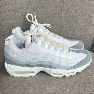 Worn 1x Nike Air Max 95 QS Summit White Light Bone with box